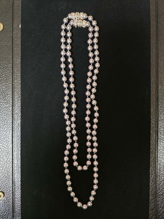 Nolan Miller Jewelry - Nolan Miller Silver-Gray Double Strand Pearl Necklace